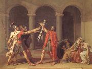 Jacques-Louis David Oath of the Horatii painting